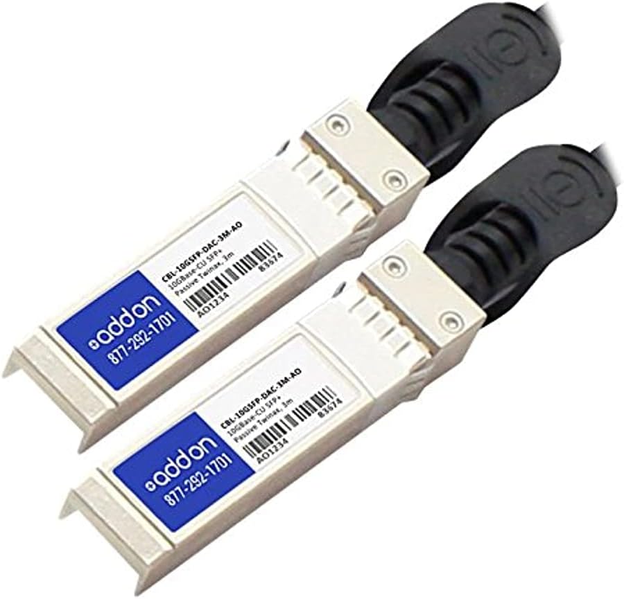 Add-on-Computer Peripherals L Addon Force10 Networks Cbl-10gsfp-dac-3m Compatible 10gbase-cu Sfp+