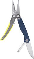 SOG Aegis MT Lightweight Compact Multi-Tool for Outdoor Use with Stainless Steel Clip-Point Blade and Pliers, Indigo/Acid
