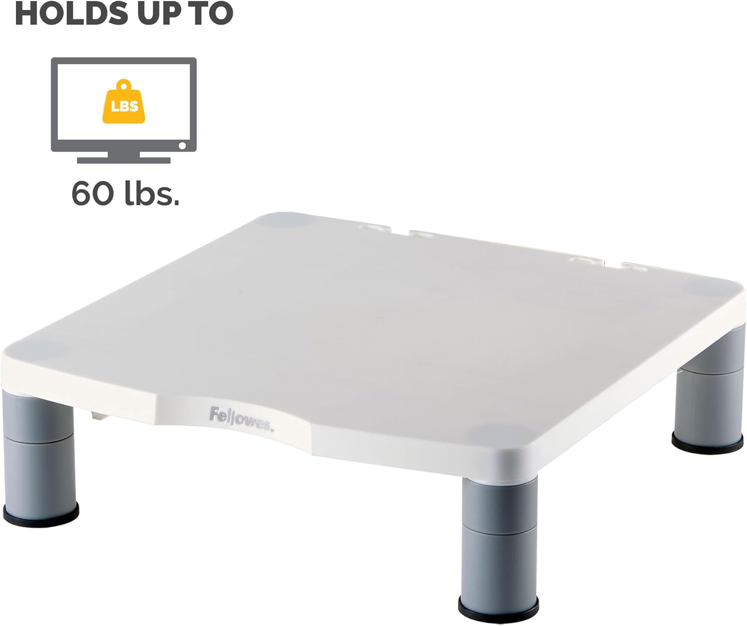 Fellowes Standard Monitor Riser (91712), Platinum/Graphite 1 Count (Pack of 1)