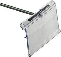 Azar Displays Flip Scan Paper Label Holders, 1-1/2in x 2in, Clear, Pack Of 50 Label Holders