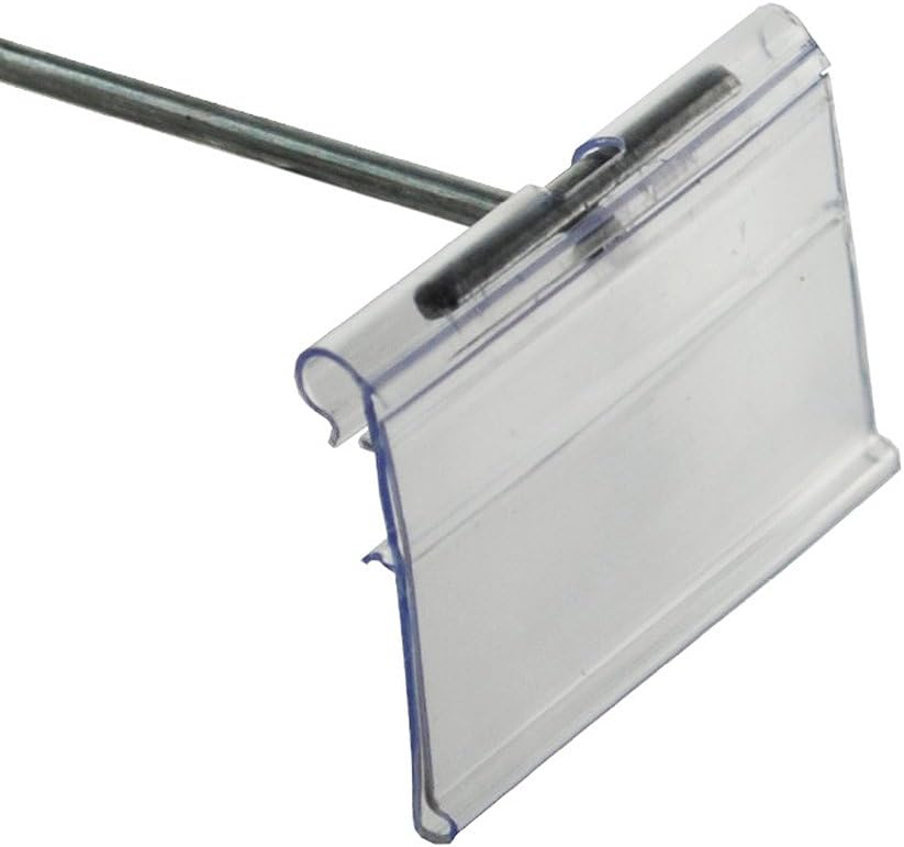 Azar Displays Flip Scan Paper Label Holders, 1-1/2in x 2in, Clear, Pack Of 50 Label Holders