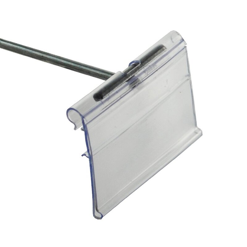 Azar Displays Flip Scan Paper Label Holders, 1-1/2in x 2in, Clear, Pack Of 50 Label Holders