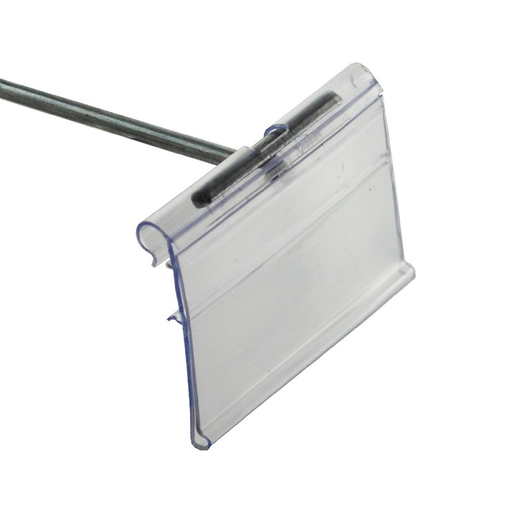 Azar Displays Flip Scan Paper Label Holders, 1-1/2in x 2in, Clear, Pack Of 50 Label Holders