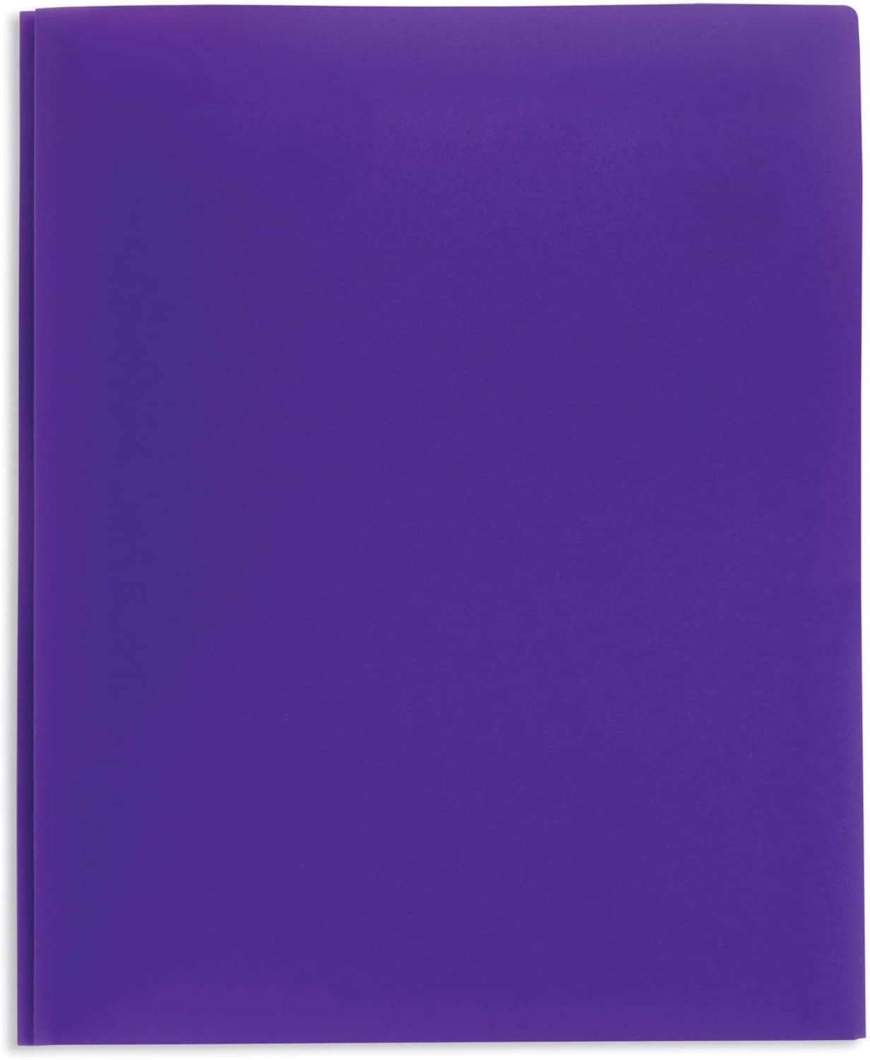 Office Depot® Brand 2-Pocket School-Grade Poly Folders With Prongs, 8-1/2" x 11", Assorted Colors, Pack Of 48