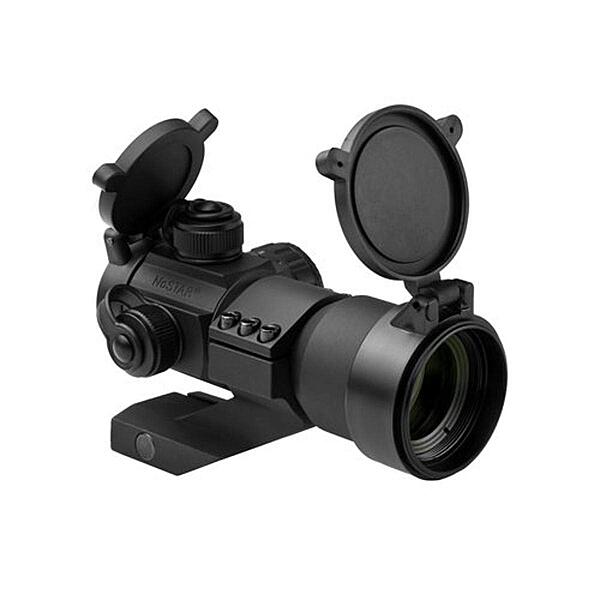 NCSTAR 1x35mm Tactical Red/Green/Blue Dot Reflex Optic with Weaver Cantilever Mount