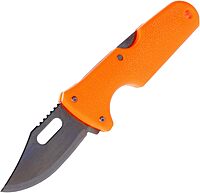 Cold Steel Click N Cut - Hunters Fixed Blade Knife | Durable 420J2 Steel Compact Hunting & Hiking Multiple Replaceable Blades | Sheath & 3 Blades Included Boxed Package