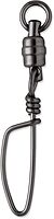 VMC BSHBTSS Black Stainless Steel Heavy-Duty Ball Bearing Tournament Snap Swivel #6 - 320lb *1-Pack