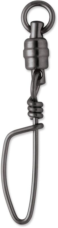 VMC BSHBTSS Black Stainless Steel Heavy-Duty Ball Bearing Tournament Snap Swivel #6 - 320lb *1-Pack