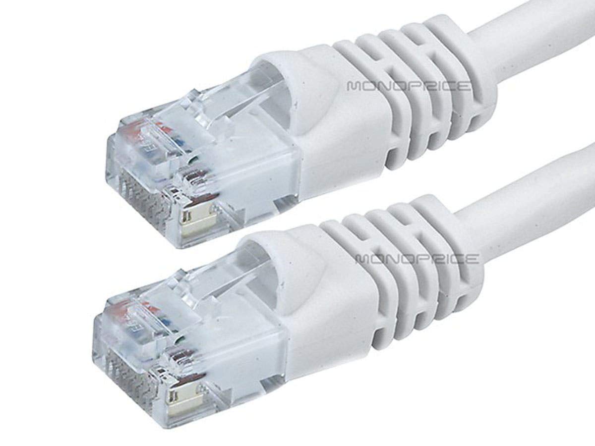 Monoprice Cat6 24AWG UTP Ethernet Patch Cable - 7ft, Pure Bare Copper, RJ45