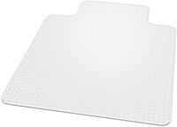 Chair Mat for High Pile Carpet 45"x53" Rectangle with Lip, Beveled Edge