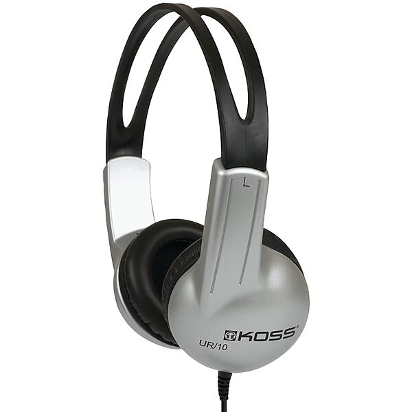 Koss UR10 HB Headphone - Stereo - Mini-phone (3.5mm) - Wired - 32 Ohm - 60 Hz to 20 kHz - Over-the-head - Binaural - Circumaural - 4 ft Cable