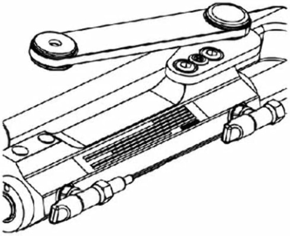 Uflex UC128TS-1P Metal Hydraulic Cylinder - Boat Steering Cylinder