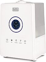 Black+Decker Ultrasonic Humidifier, Touch Display, 1.45 Gallons, 14inH x 9-7/8inW x 7-5/16inD