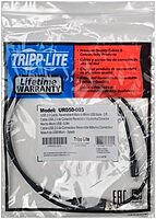 Tripp Lite Universal Reversible USB 2.0 Hi-Speed Cable (Reversible A to 5Pin Micro B M/M) 3-ft.(UR050-003)