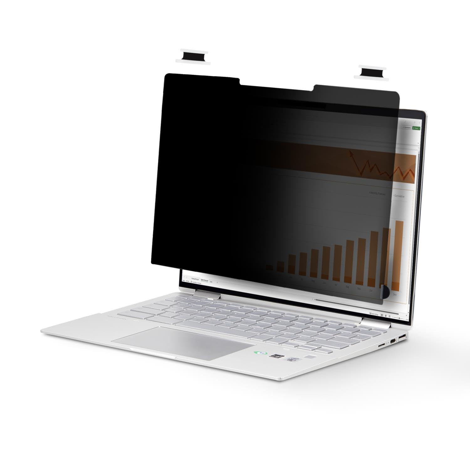 StarTech.com Flip-Over Touch Privacy Screen, Laptop Anti-Glare Blue Light Filter