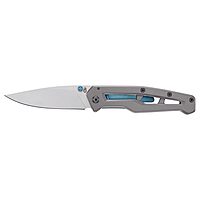 Gerber Gear Paralite Folding Pocket Knife, Lightweight Steel Construction with Pocket Clip, Plain Edge Blade, EDC Gear, Blue Modern