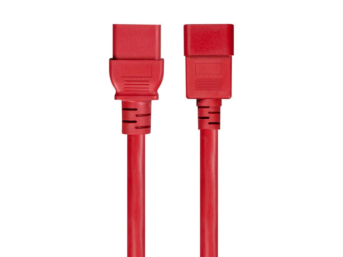 Monoprice Heavy Duty 12AWG 20A IEC C20 to C19 Power Extension Cord