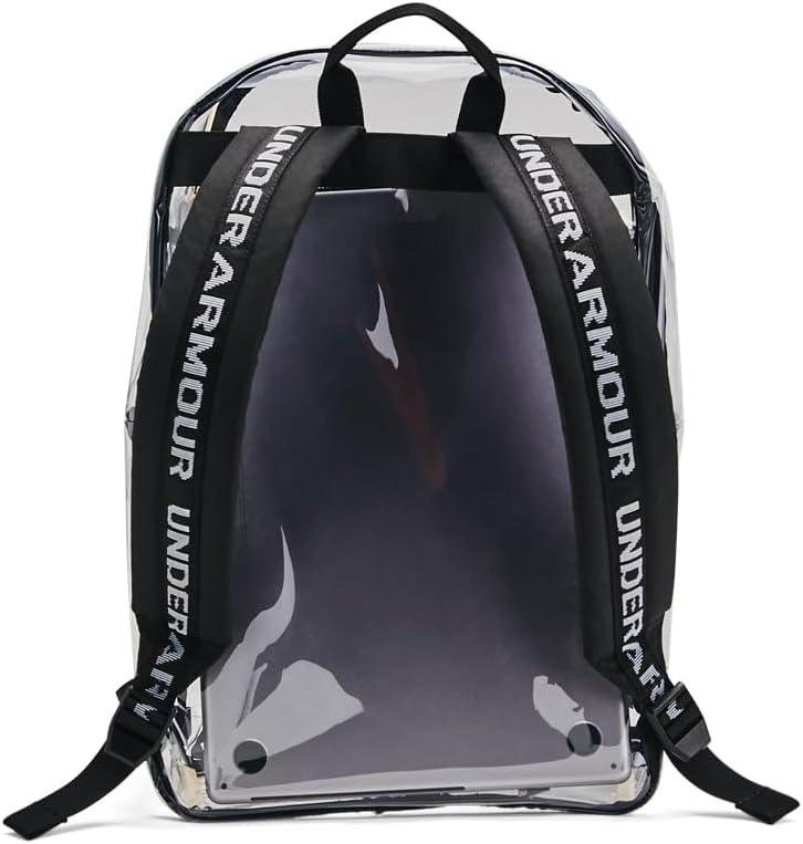 Under Armour Unisex-Adult Loudon Clear Backpack, (960) Clear/Black/White, One Size Fits Most