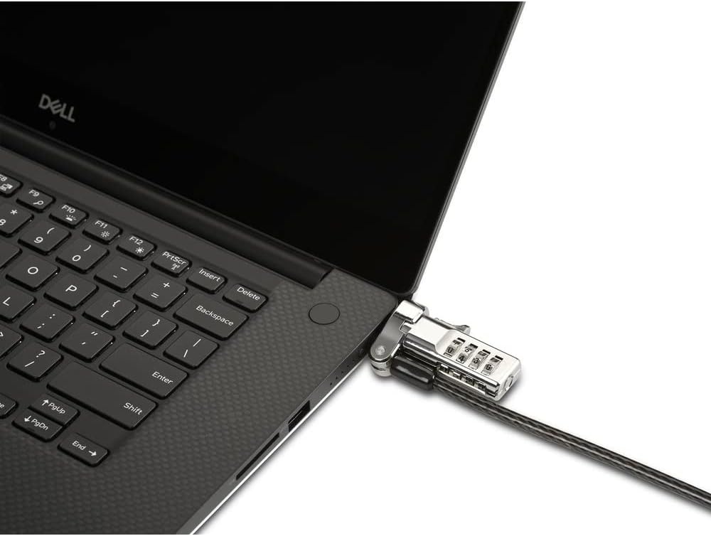 Kensington Universal 3-in-1 Combination Laptop Lock - Preset - Carbon Steel, Plastic - 6 ft - for Notebook