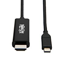 Tripp Lite by Eaton USB-C to HDMI Adapter Cable, 4K 60 Hz, 4:4:4, Thunderbolt 3 Compatible