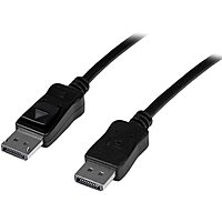 StarTech.com 30 ft DisplayPort 1.2 Cable with Latches - Active - 2560×1600 - DPCP & HDCP - Male to Male DP Video Monitor Cable (DISPL10MA) Black 30 ft/9 m (Active) Standard