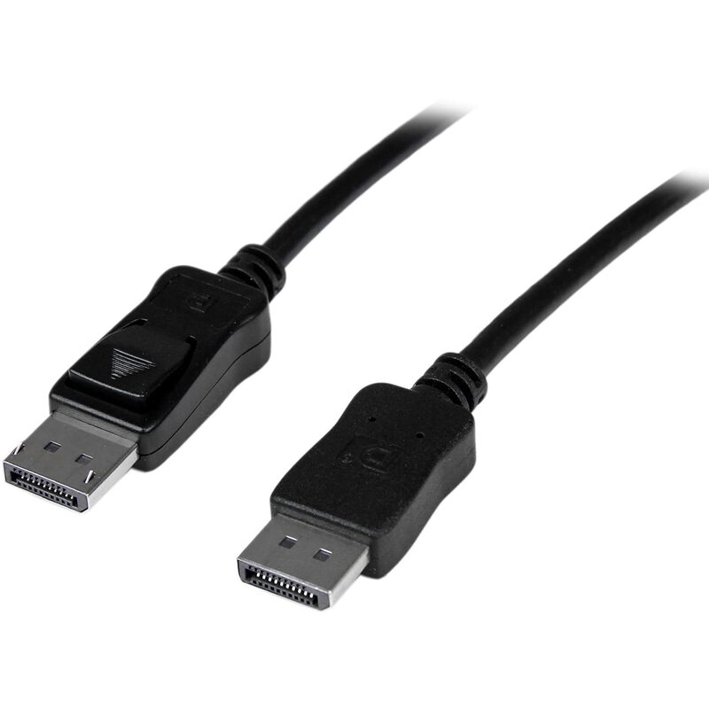 StarTech.com 30 ft DisplayPort 1.2 Cable with Latches - Active - 2560×1600 - DPCP & HDCP - Male to Male DP Video Monitor Cable (DISPL10MA) Black 30 ft/9 m (Active) Standard