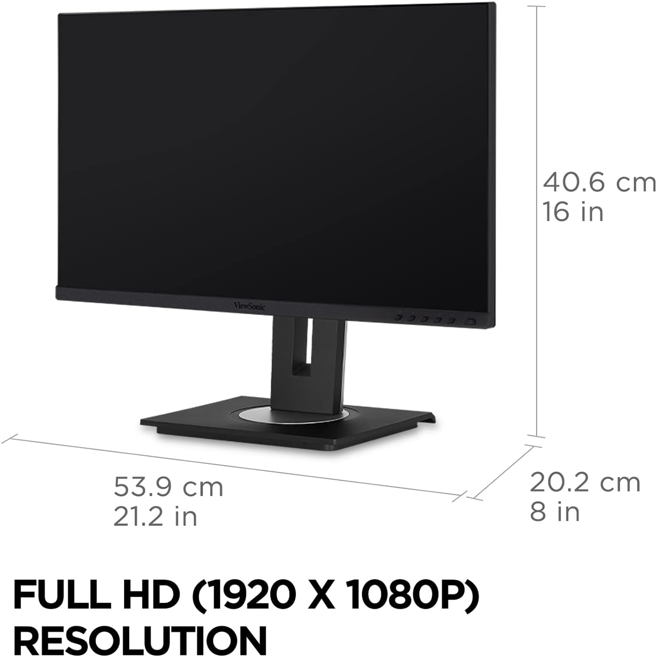 VIEWSONIC Docking Monitor with USB-C, Ethernet and Ergonomic Stand