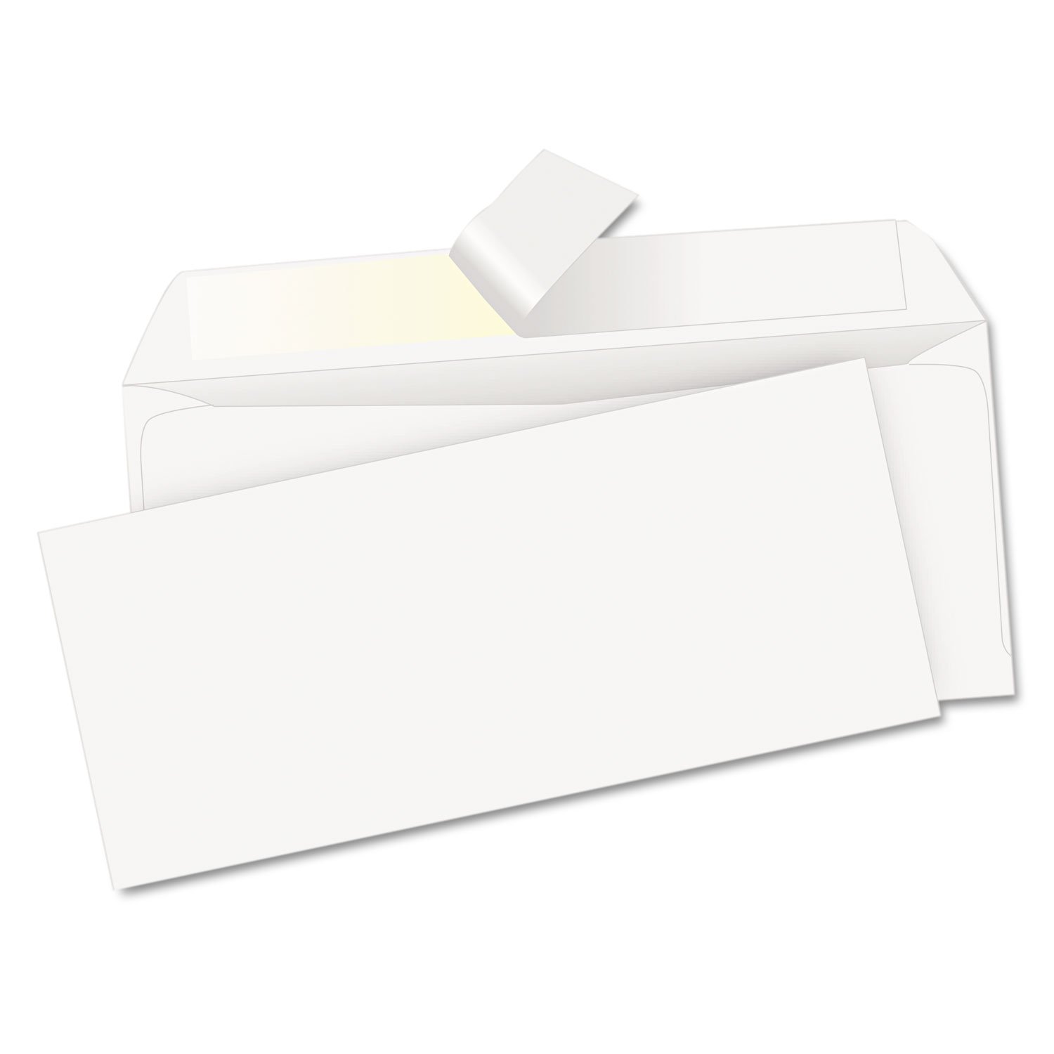 Wholesale CASE of 5 - Quality Park No. 10 Rmvble Sealing Strip Envelopes-Envelopes, Regular, No. 10, 4-1/8"x9-1/2", 500/BX
