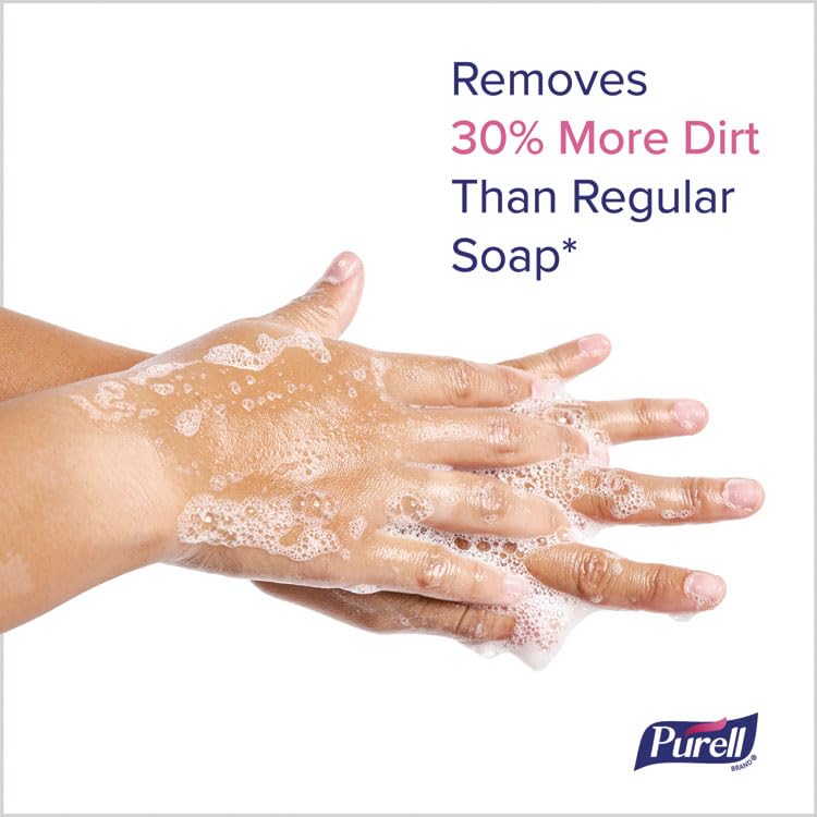 PURELL HEALTHY SOAP With CLEAN RELEASE Technology Foam ES10 Refills, Fragrance Free, 1200 mL, Clear, Case Of 2 Refills
