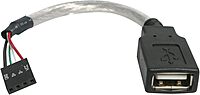 StarTech.com 6in USB 2.0 A to USB 4 Pin to Motherboard Header Adapter F/F - USB cable