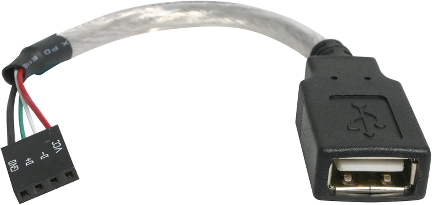 StarTech.com 6in USB 2.0 A to USB 4 Pin to Motherboard Header Adapter F/F - USB cable