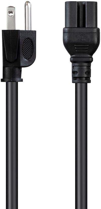 Monoprice Heavy Duty Power Cord - NEMA 5-15P to IEC 60320 C15, 14AWG, 15A/1875W, 125V