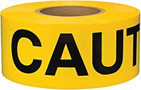 Presco 764-SB3102Y16 2 mil Caution Barricade Tapes, Yellow