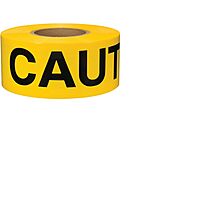 Presco 764-SB3102Y16 2 mil Caution Barricade Tapes, Yellow