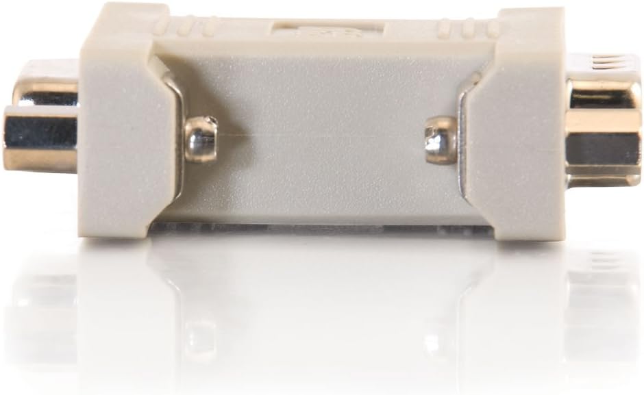 C2G 08075 DB9 Male to DB9 Female Serial RS232 Null Modem Adapter, Beige