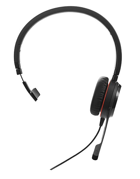 Jabra EVOLVE 20 Headset - Mono - USB Type C - Wired - 32 Ohm - 150 Hz to 7 kHz - Over-the-head - Monaural - 4993829289