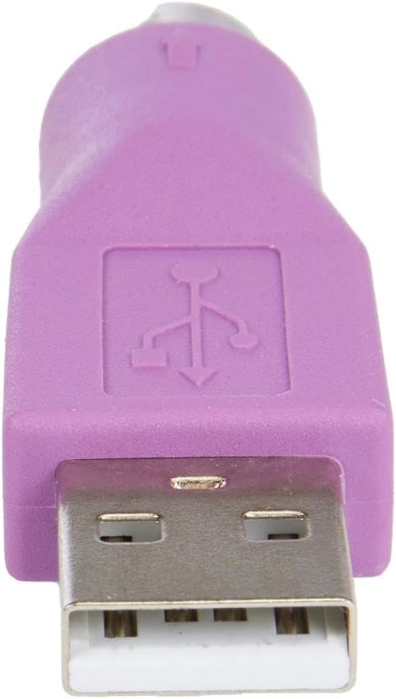 StarTech.com Replacement PS/2 Keyboard to USB Adapter - F/M - Keyboard adapter - PS/2 (F) to USB (M) - GC46MFKEY, Purple
