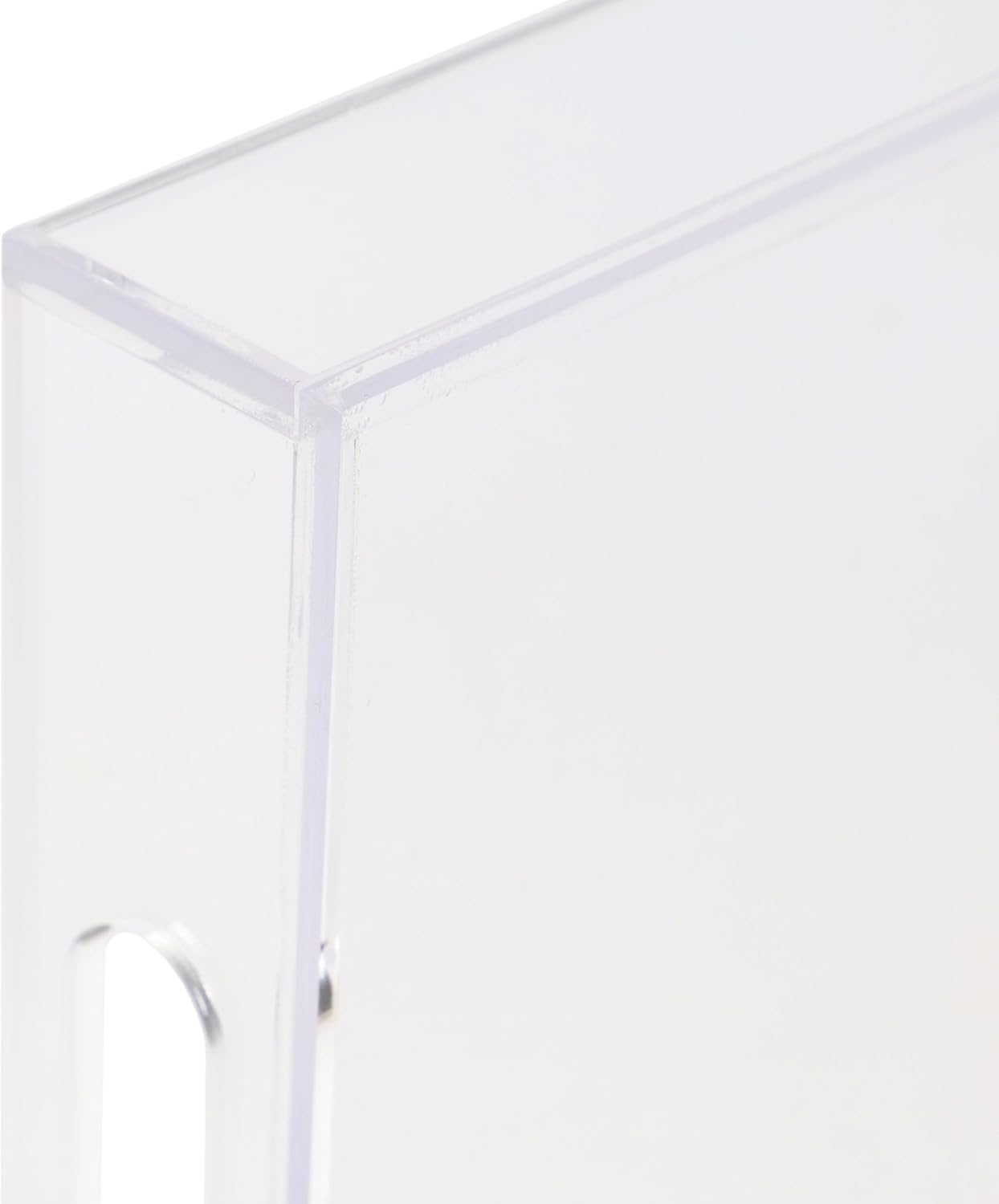 Martha Stewart Brody Acrylic Letter Tray, Letter Organizer Desk Tray, File Organizer Tray for Magazines, Folders, Notebooks, Desk Accessories, 12.75" x 8.75", Clear