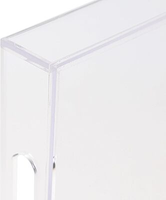 Martha Stewart Brody Acrylic Letter Tray, Letter Organizer Desk Tray, File Organizer Tray for Magazines, Folders, Notebooks, Desk Accessories, 12.75" x 8.75", Clear