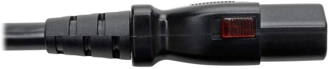 TRIPP LITE NEMA 5-15P to Locking C13 Power Cord, 18 AWG 10A/125V