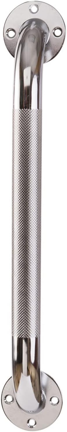 DMI Textured Grab Bar for Bathroom, Chrome-Plated Knurled Steel