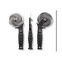 KA-BAR ZA-Saw Pizza Cutter, Black, 7.5 in