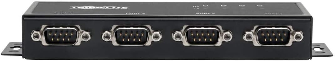 Tripp Lite 4 Port USB to Serial Adapter, RS-422/RS-485, FTDI with COM Retention, USB-B to DB9 F/M (U208-004-IND) 4-Port