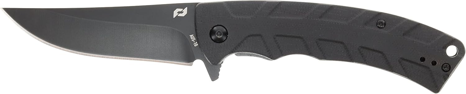 Schrade Delta Class Ferocity Folder 8in with 3.5in AUS-10 Steel Blade and G10 Handle for EDC