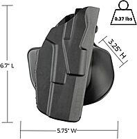 SAFARILAND 7378 7TS ALS Paddle and Belt Loop Combo Holster