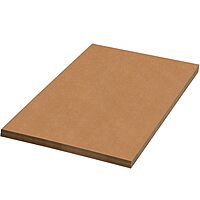 Aviditi Corrugated Cardboard Sheets, 18" x 18", Kraft Brown, for Packing, Mailing, and Protecting Products from Forklift Damage, 50 Sheets
