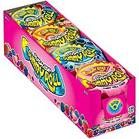 Push Pop Gummy Roll Candy Gummies, 8 Ct Individually Wrapped Gummies in Assorted Fruity Flavors