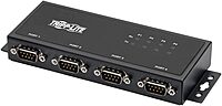 Tripp Lite 4 Port USB to Serial Adapter, RS-422/RS-485, FTDI with COM Retention, USB-B to DB9 F/M (U208-004-IND) 4-Port