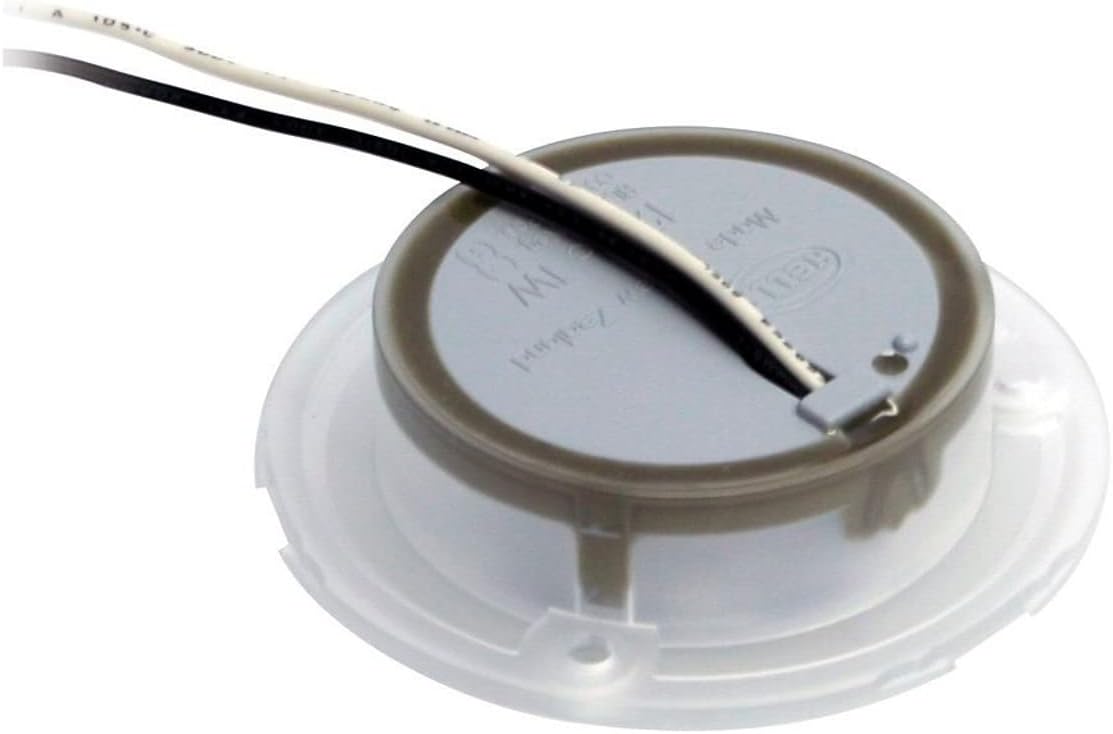 Hella Marine Red LED Round Courtesy Lamp - White Bezel - 24V