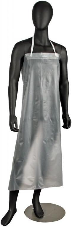 SAN JAMAR KNG 12-mil Vinyl Dishwashing Apron, One Size, Clear